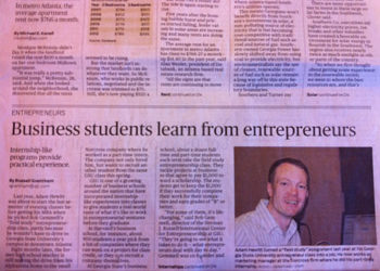 Entrepreneurs provide practical experience to business students